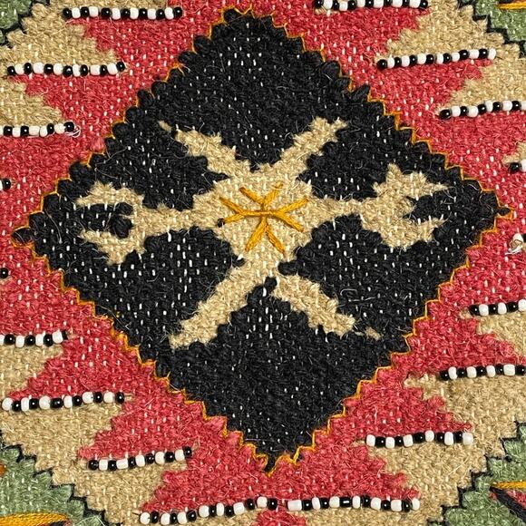 Lovestitch Woven Beaded Aztec Tote Bag NEW - Picture 9 of 9